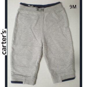 Carters - Grey Sweatpants w/ Navy Trim - 9M